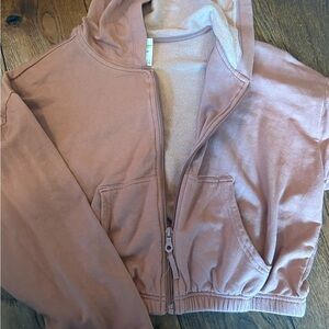 Aerie cropped zip up jacket